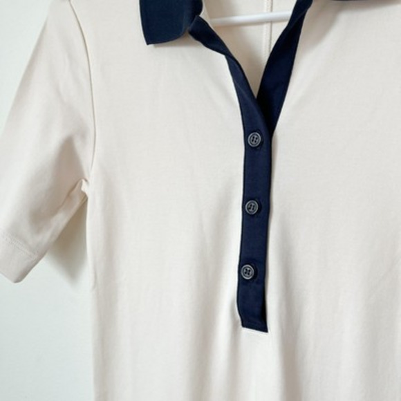 NEW AYR The Scout Seashell Midi Dress XS Collared Coastal Quiet Luxury Nautical - Picture 5 of 14